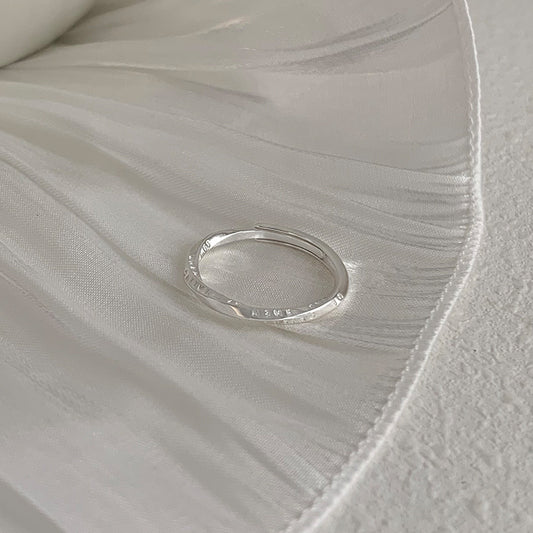 N33 Minimalist Sterling Silver Ring
