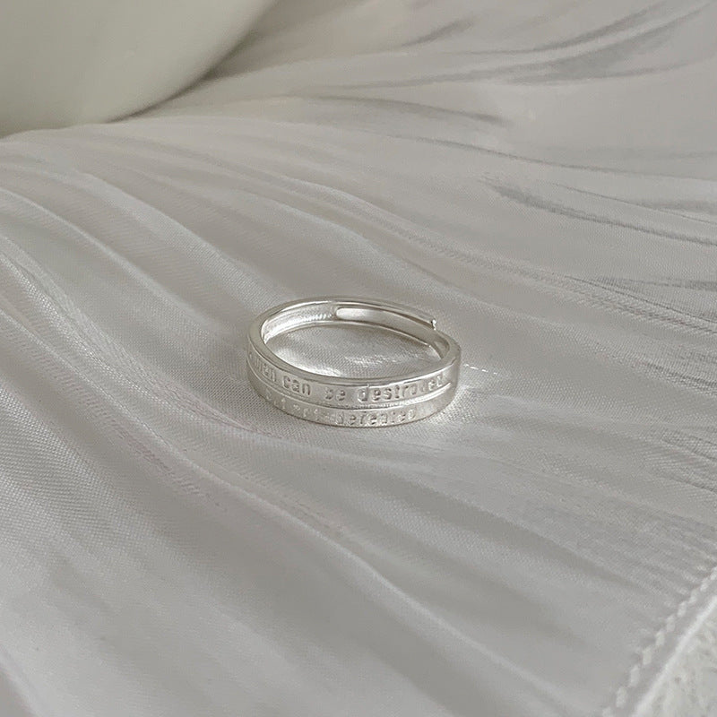 "Eternal Script" Sterling Silver Ring