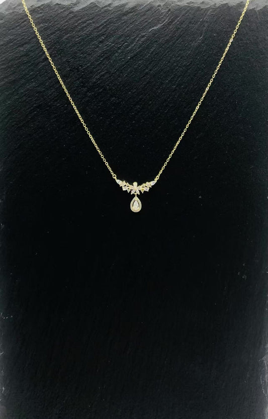 Moonlight Teardrop Gemstone Necklace