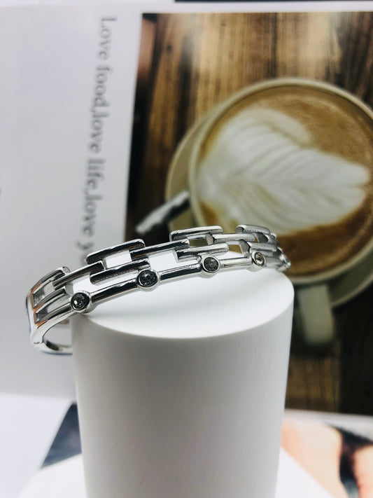 Love Trilogy Silver Link Bracelet đâ¨