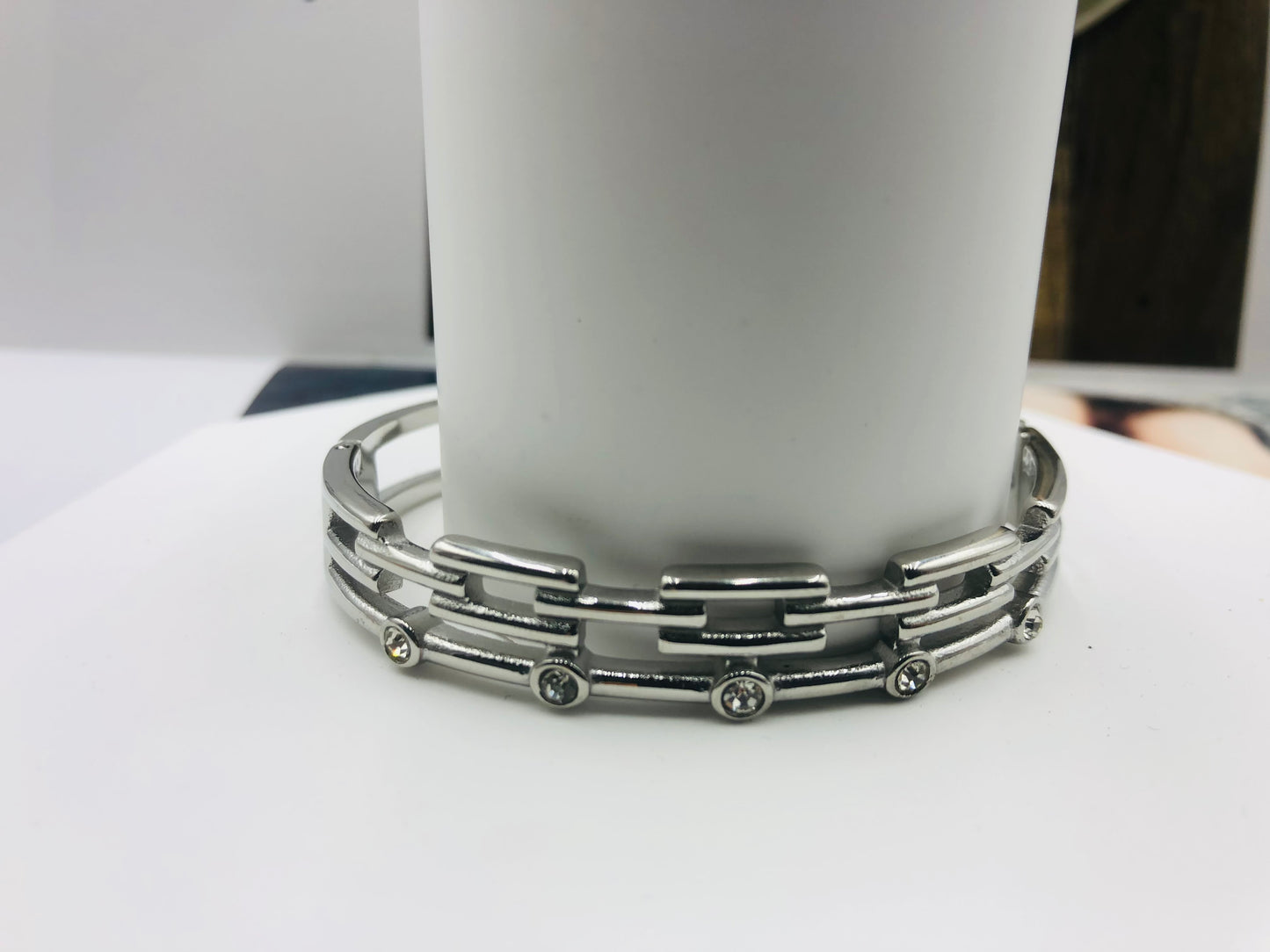 Love Trilogy Silver Link Bracelet 💖✨