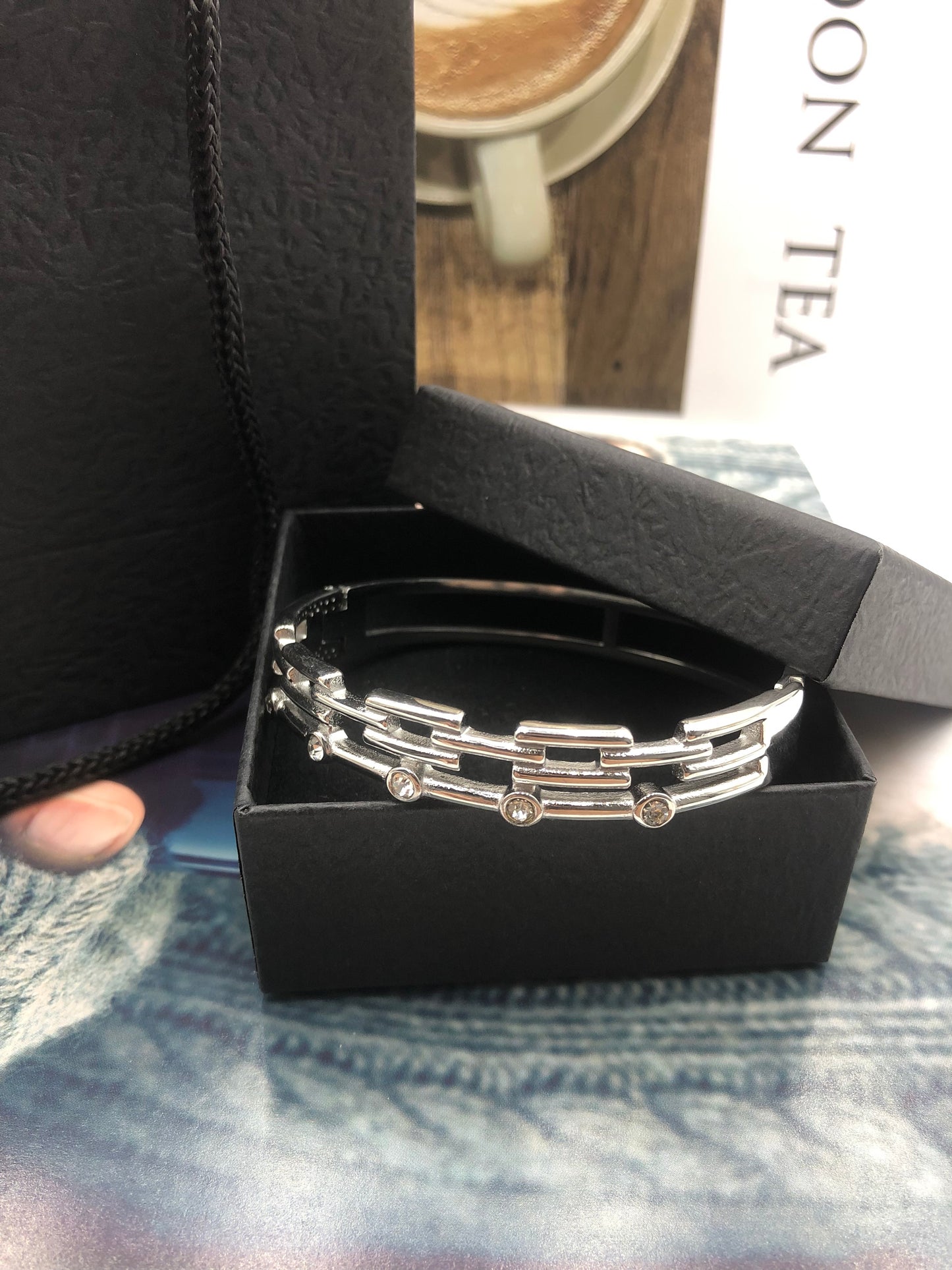 Love Trilogy Silver Link Bracelet 💖✨