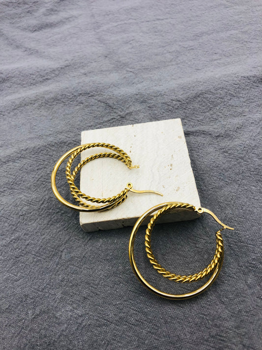 Twisted Luxe Glow Hoops ✨