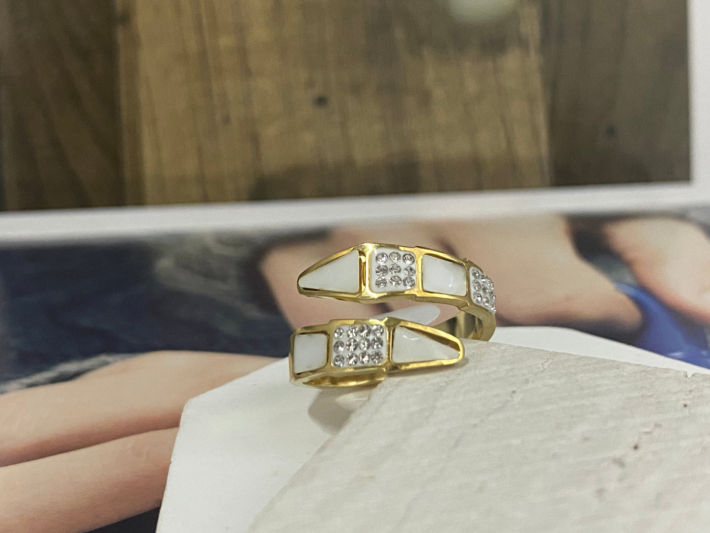 Eternal Sparkle Gold Ring ✨💍