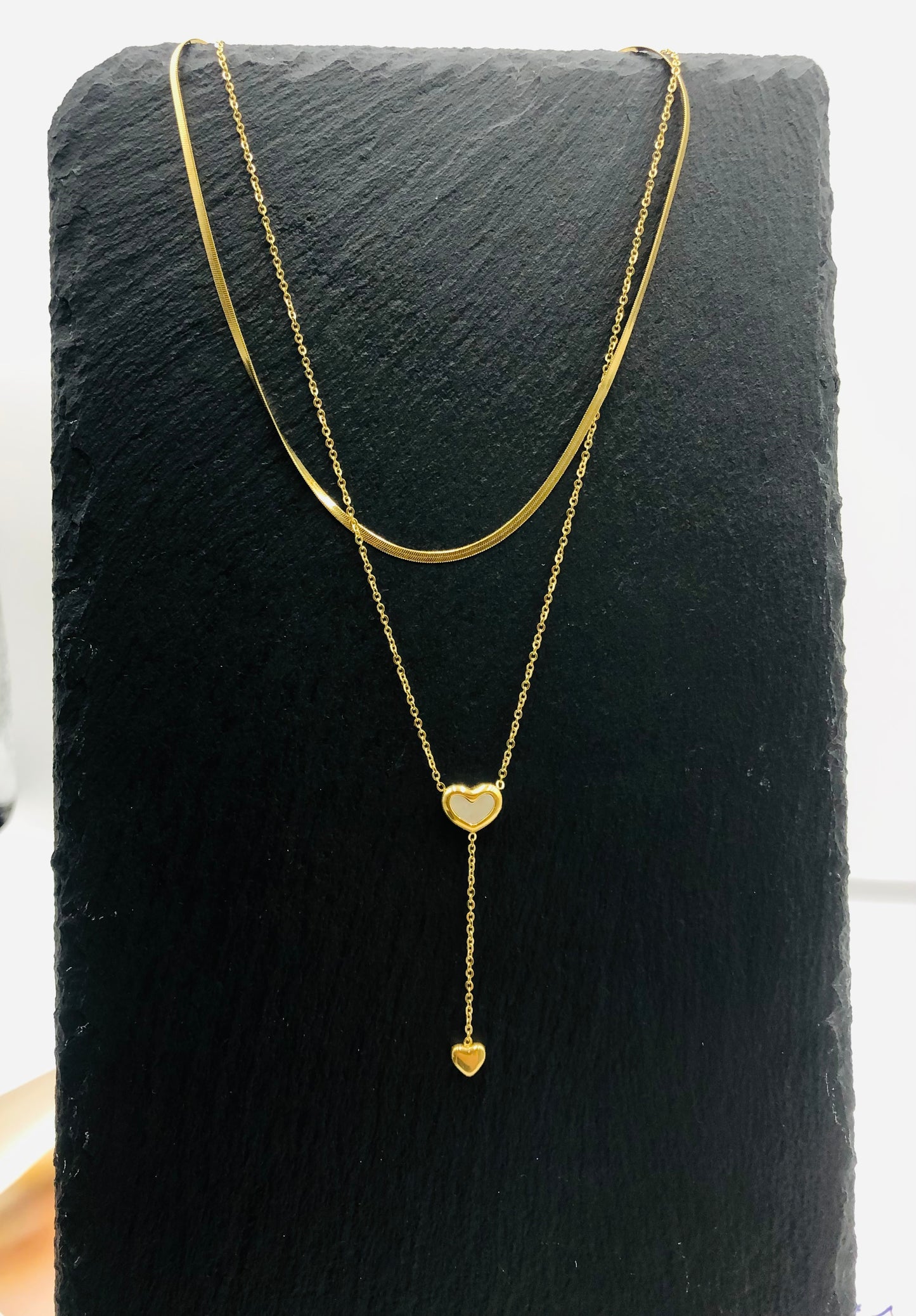 Eternal Pulse Twin Hearts Necklace ✨💖