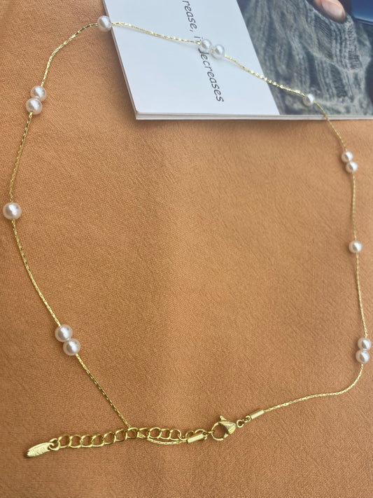 Release & Glow Pearl Chain Necklace ✨🖤