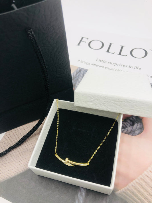 Joyful Glow Dual-Tone Necklace (Gold/Silver) ✨