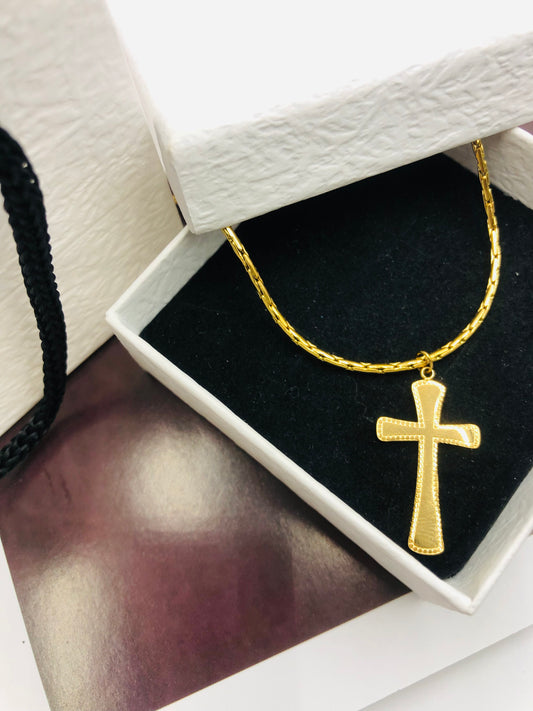 Eternal Cross Radiance Necklace ✨⛪